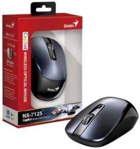Mysz Genius Mysz bezprzewodowa, NX-7125, metaliczna szara, optyczna, 1200DPI 3