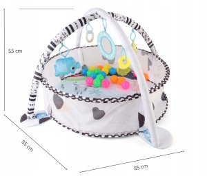 TinyMini JL626-2D Mata edukacyjna 2w1  Basen z Piłkami 13