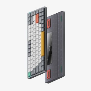 Nuphy - Air75 V2 Wireless Mechanical Keyboard - Bezprzewodowa Klawiatura Mechaniczna Slim Lunar Gray Cowberry 4