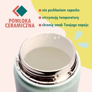 Brosky Kids Ciemnoniebieska butelka na wodę dla dzieci w słoniki 450ml 4