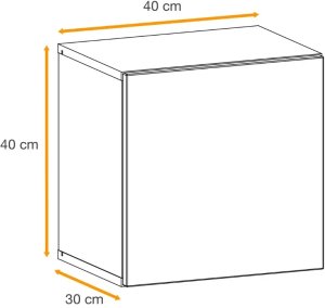 ASM Meble Szafka wisząca EASY 40x40 dąb wotan 3