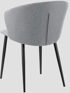 Krzesło tapicerowane LUJO ciemnoszare HOMLA 4