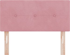 vidaXL LED Zagłówek Z Guzikami Różowy 80 cm Aksamit 1