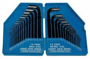 Hexagon key set SR 365532030, 30pcs 1