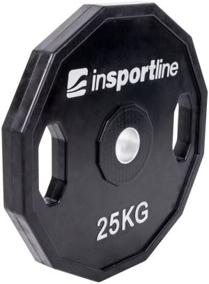 inSPORTline Gumowane obciążenie olimpijskie Ruberton 25 kg czarne (15901) 1