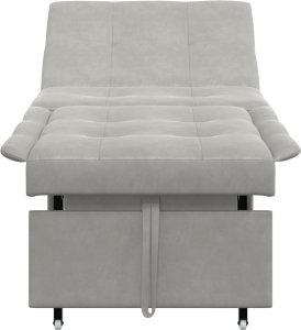 vidaXL Sofa Łóżko 3-w-1 Wysuwany Jasnoszary 5