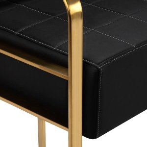 Activeshop Gabbiano Sofa do poczekalni Avila złoto czarna 3