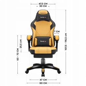 Fotel Huzaro Force 3.7 żółty 24