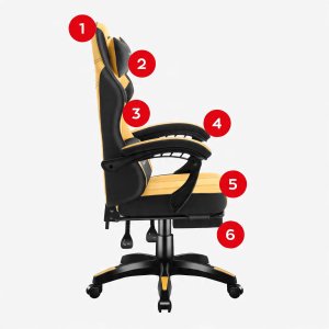 Fotel Huzaro Force 3.7 żółty 30