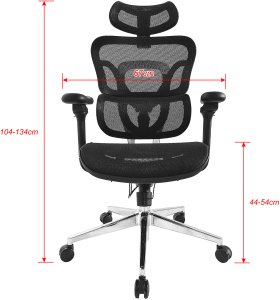 Equip Ergonomischer Bürostuhl mit Kopf und Armstützen     sw lite Retail 11