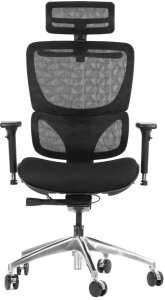 Fotel biurowy ERGONEW S1A czarny tkanina STEMA 2