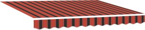 vidaXL Ręczna markiza rozsuwana pomarańczowo-brązowa 300x250 cm 5