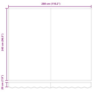 vidaXL Ręczna markiza rozsuwana pomarańczowo-brązowa 300x250 cm 10