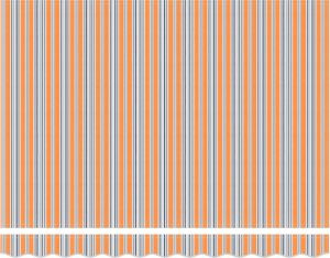 vidaXL Ręczna markiza chowana w paski wielokolorowa 350x250 cm 6