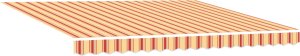 vidaXL Automatyczna chowana markiza żółto-pomarańczowa 400x300 cm 2