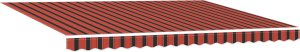vidaXL Automatyczna markiza chowana pomarańczowa i brązowa 450x300 cm 4