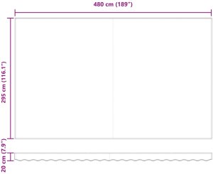 vidaXL Ręczna składana markiza w pomarańczowym i brązowym, 500x300 cm 9