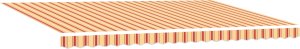 vidaXL Automatyczna rozwijana markiza żółta i pomarańczowa 500x300 cm 2