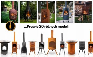 BONFEU KOMINEK OGRODOWY BONTON 40 RDZAWY 2