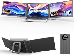Teamgee Monitor przenośny 15,6" potrójne rozszerzenie 1080P FHD IPS 5