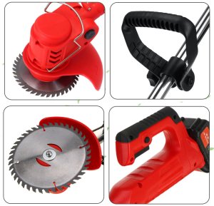 PODKASZARKA AKUMULATOROWA KOSA OGRODOWA WYKASZARKA ELEKTRYCZNA DO TRAWY KOŁA 4