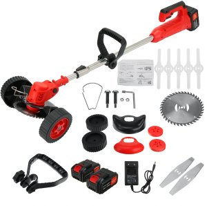 PODKASZARKA AKUMULATOROWA KOSA OGRODOWA WYKASZARKA ELEKTRYCZNA DO TRAWY KOŁA 7