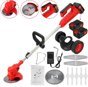 PODKASZARKA AKUMULATOROWA KOSA OGRODOWA WYKASZARKA ELEKTRYCZNA DO TRAWY KOŁA 10