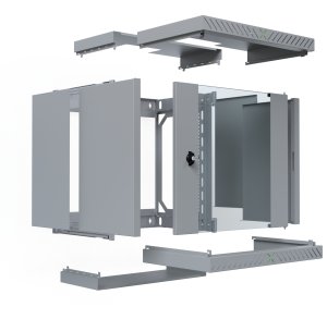 EFB Elektronik WGX-1206GR.G1 stojak 12U Szafa wisząca Szary 3