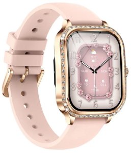 SMARTWATCH WATCH ZEGAREK AMOLED BLUETOOTH ROZMOWY MENU PL DAMSKI SMARTBAND MK88 19