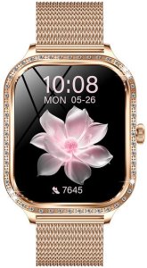 SMARTWATCH WATCH ZEGAREK AMOLED BLUETOOTH ROZMOWY MENU PL DAMSKI SMARTBAND MK88 20