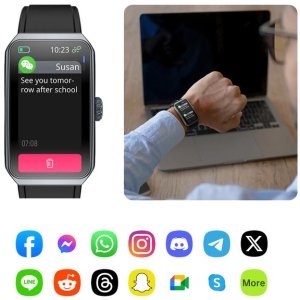 SMARTWATCH ZEGAREK WATCH AMOLED BLUETOOTH SMARTBAND SPORTOWY MENU PL DAMSKI R11 12