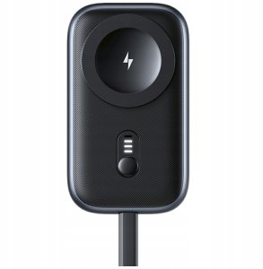 inductive charger for Apple Watch Usams CD245 2-in-1 with 1200mAh powerbank + USB-C cable titanium 1
