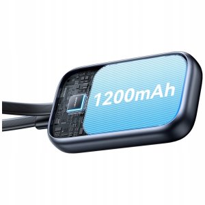 inductive charger for Apple Watch Usams CD245 2-in-1 with 1200mAh powerbank + USB-C cable titanium 8