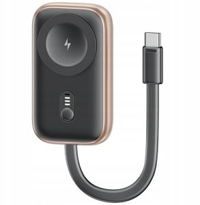 Inductive charger for Apple Watch Usams CD245 2-in-1 with 1200mAh powerbank + USB-C cable tarnish 1