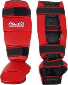Ochraniacze na goleń i stopę Evolution czerwone OP-220 M 1