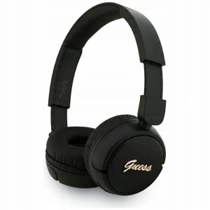 Headphones Guess Bluetooth 5.3 Metal Logo Script black 1