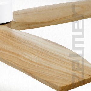 WENTYLATOR SUFITOWY ZCF 7602 40W 132cm LED 18W BUK/BIAŁY 8