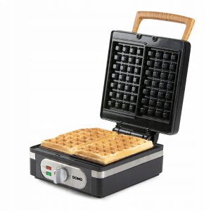 DOMO DO9275W Gofrownica, 1400W, 2 duże gofry, regulacja temperatury, czarna 2