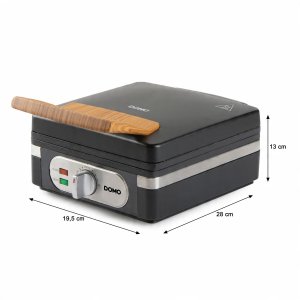 DOMO DO9275W Gofrownica, 1400W, 2 duże gofry, regulacja temperatury, czarna 6