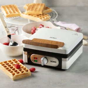 DOMO DO9274W Gofrownica, 1400W, 2 duże gofry, regulacja temperatury 5