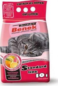 Żwirek dla kota Super Benek Cytrus 10 l 1