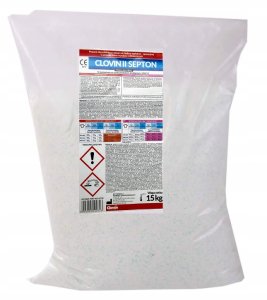 Clovin II Septon - Środek piorąco-dezynfekujący w 65C bez chloru i fosforanów - 15 kg 1