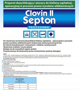 Clovin II Septon - Środek piorąco-dezynfekujący 15 kg 2