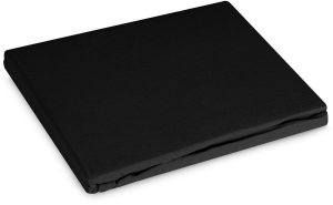 Prześcieradło z gumką Basic 100x200 +30 cm bawełna czarne 1