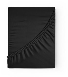 Eurofirany Prześcieradło z gumką Basic 160x200 +30 cm bawełna czarne 4