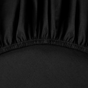 Eurofirany Prześcieradło z gumką Basic 160x200 +30 cm bawełna czarne 6