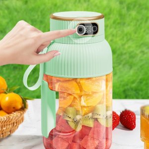 BLENDER KIELICHOWY DO SMOOTHIE KOKTAJLI RĘCZNY BEZPRZEWODOWY PRZENOŚNY 1L 7