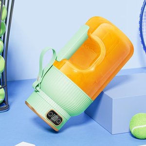 BLENDER KIELICHOWY DO SMOOTHIE KOKTAJLI RĘCZNY BEZPRZEWODOWY PRZENOŚNY 1L 9