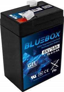 BLUEBOX Akumulator Żelowy VRLA AGM 6V5Ah Do Auta Na Akumulator 4