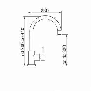 Zlewozmywak Maidsinks Zlew MIDO (62x50) 1B 1D czarny + Bateria FLESSI BLACK 2